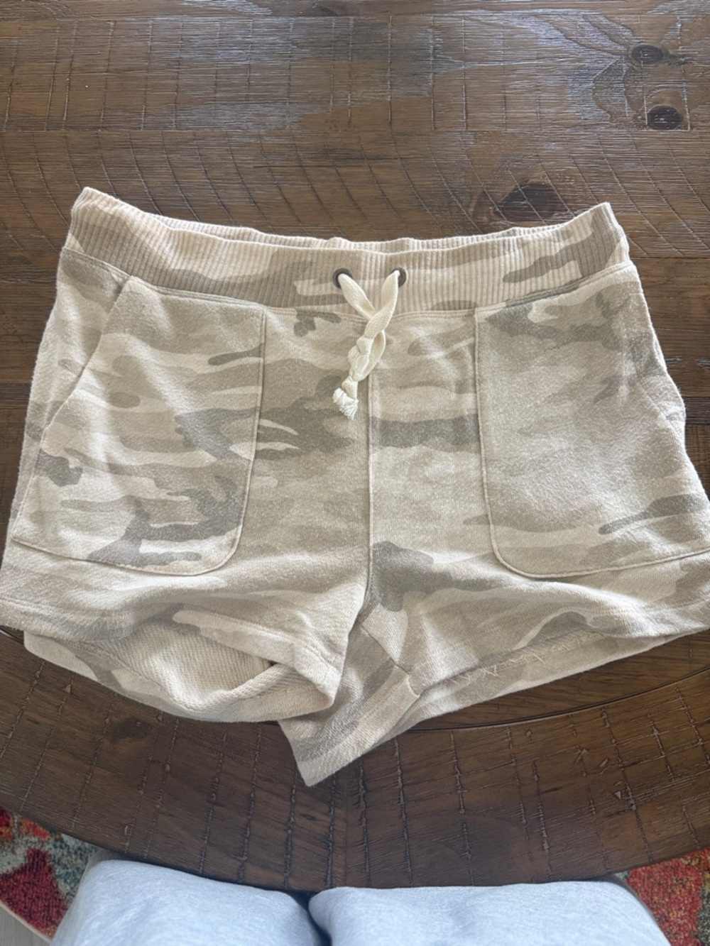 Rails Beige Camo Athletic Lounge Shorts